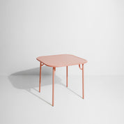 Week-end vierkante eettafel