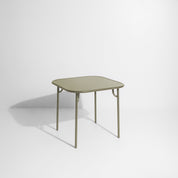 Week-end vierkante eettafel