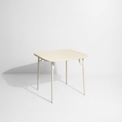 Week-end vierkante eettafel