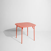 Week-end vierkante eettafel