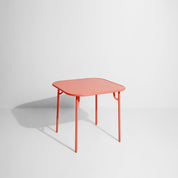 Week-end vierkante eettafel