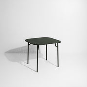 Week-end vierkante eettafel