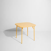 Week-end vierkante eettafel