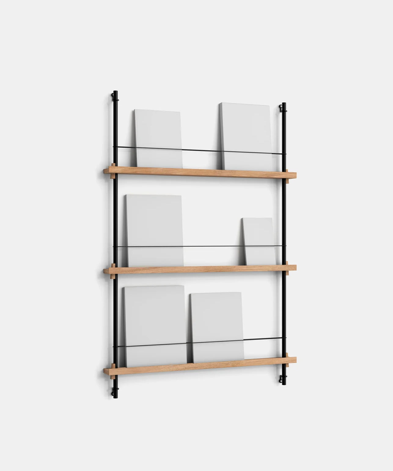 MOEBE_Magazine-Shelving_PP_MS.115.1_Oak_Black_High-Res_01.webp