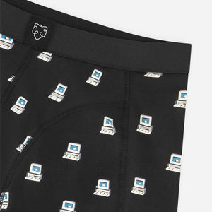 Black computer boxer brief