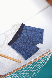 Blue fish boxer brief