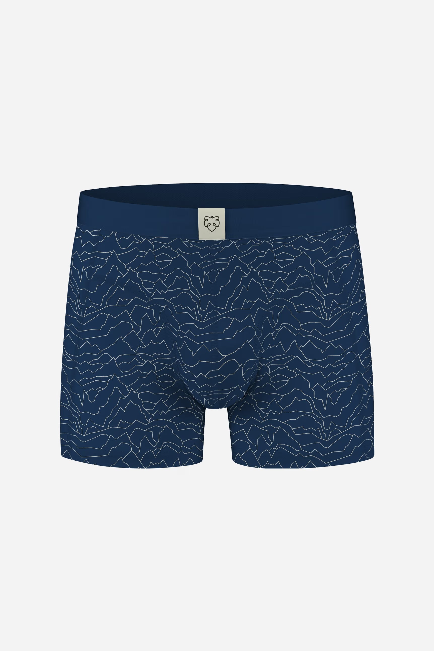 navy mountains boxer brief