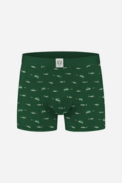 dark green fish boxer brief