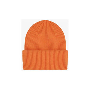 Merino wool hat - Burned orange