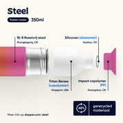 dopper steel - sunset pink