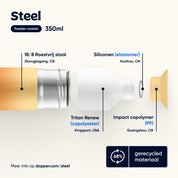 dopper steel - sunrise yellow
