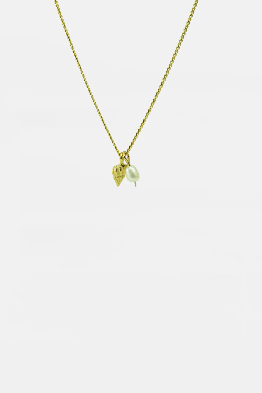 ketting - fresh water pearl and conch