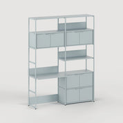 unit steel modulair wandsysteem - bureau dubbel
