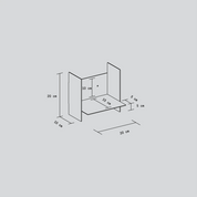 pli wall shelf with hooks