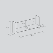 pli wall shelf with hooks