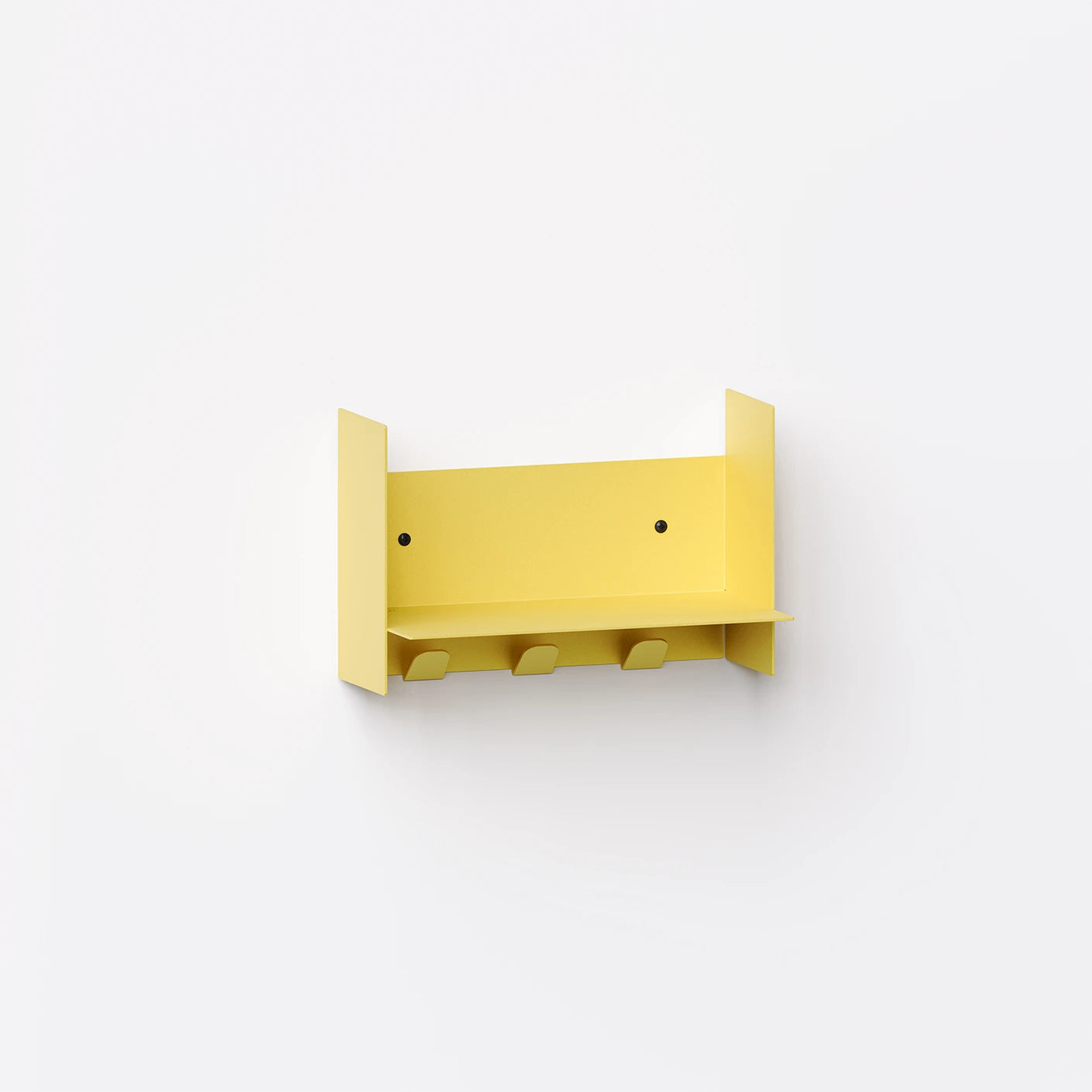 pli wall shelf with hooks
