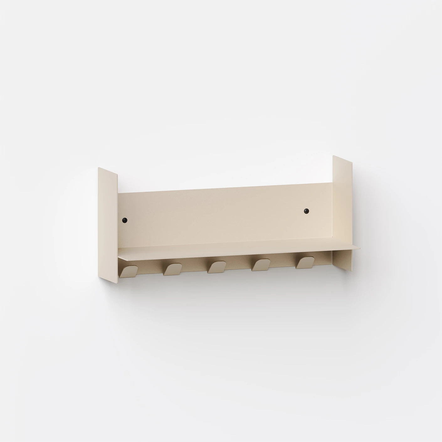 pli wall shelf with hooks