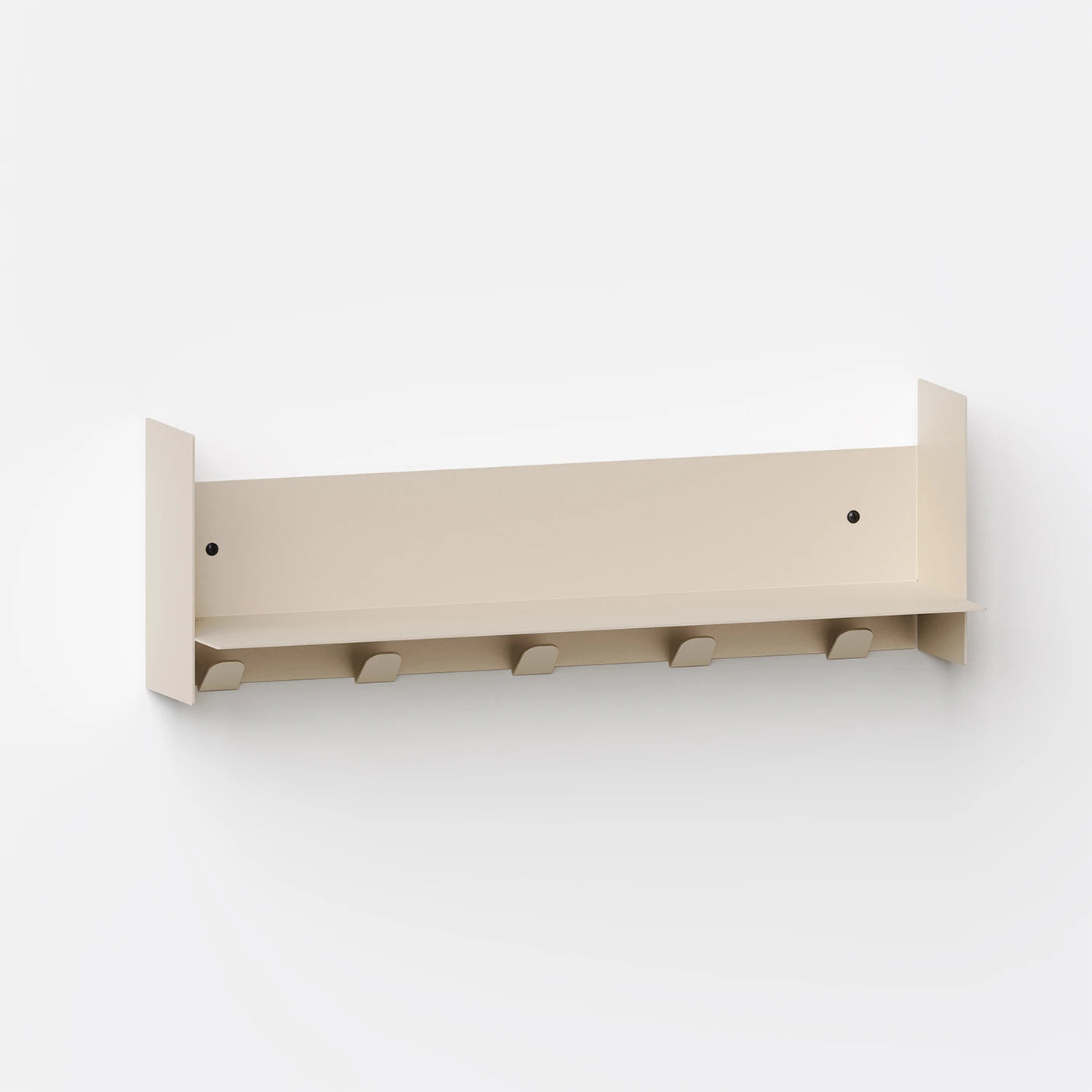 pli wall shelf with hooks