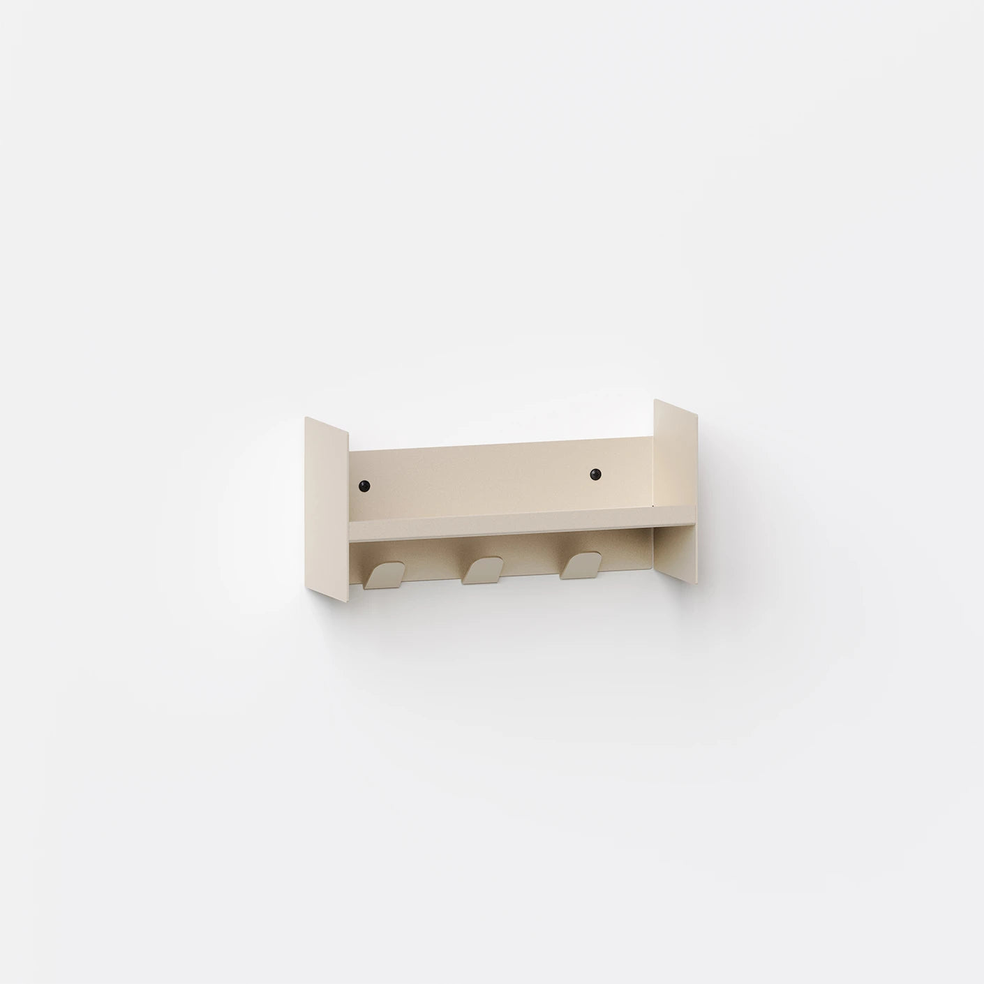 pli wall shelf with hooks - slim version