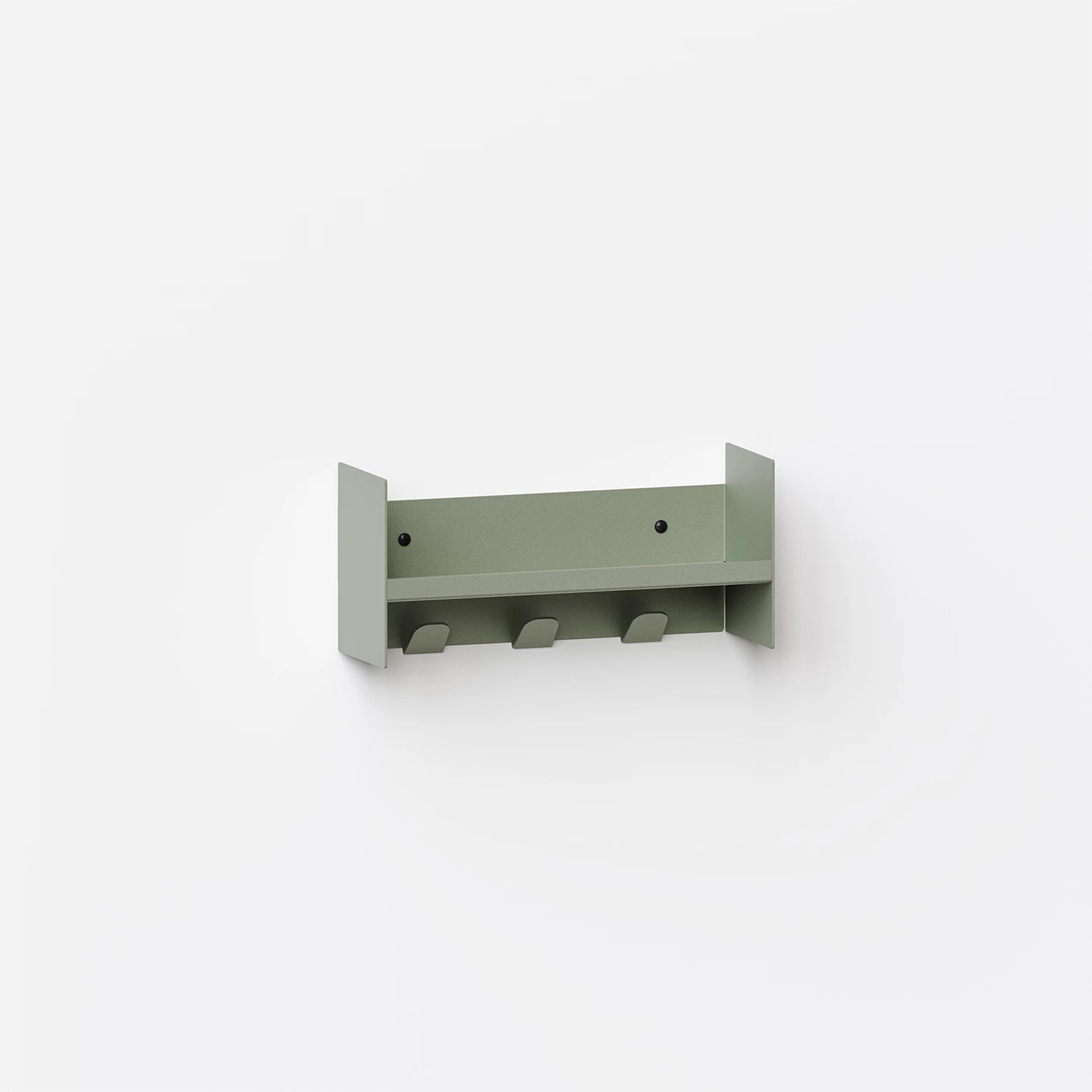 pli wall shelf with hooks - slim version