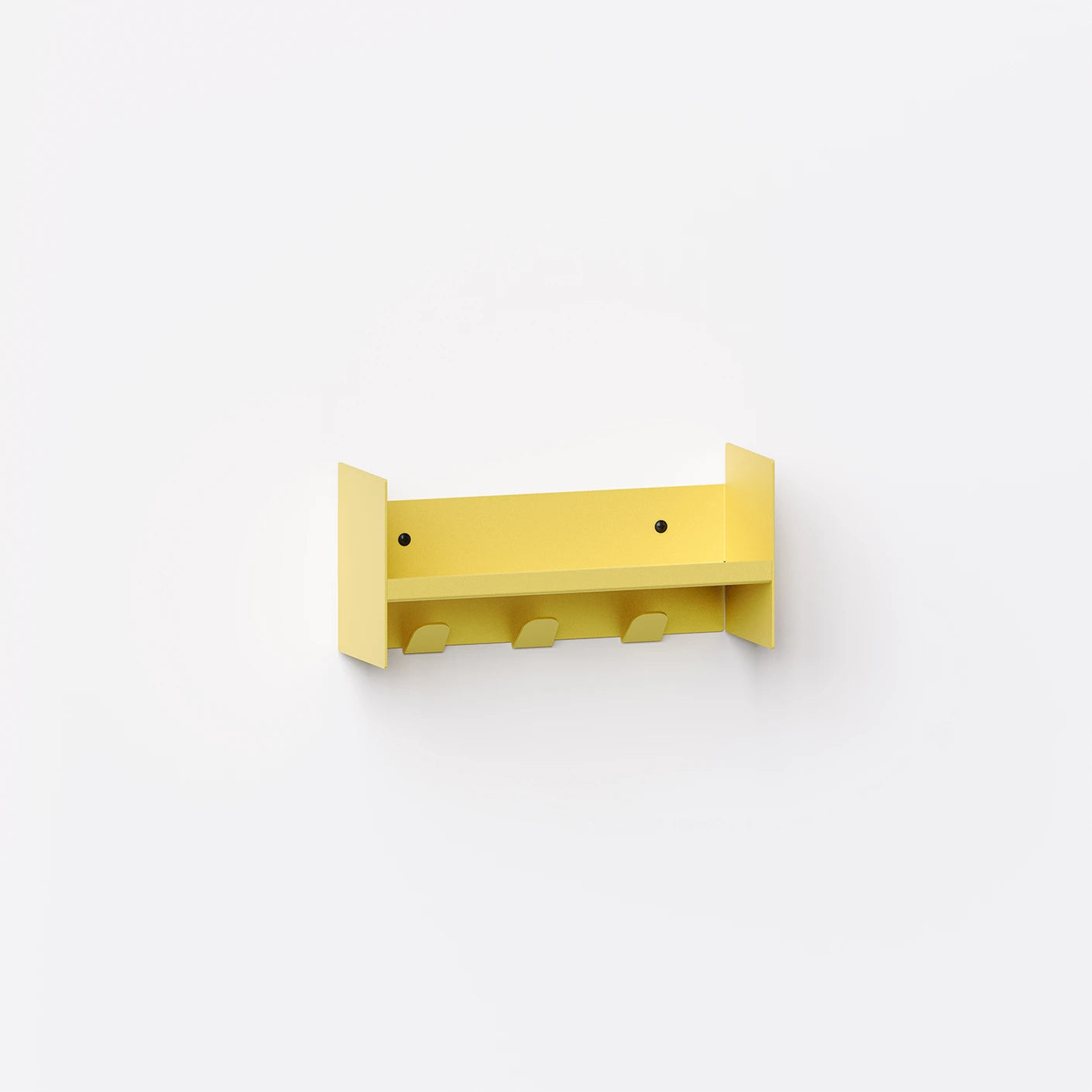 pli wall shelf with hooks - slim version
