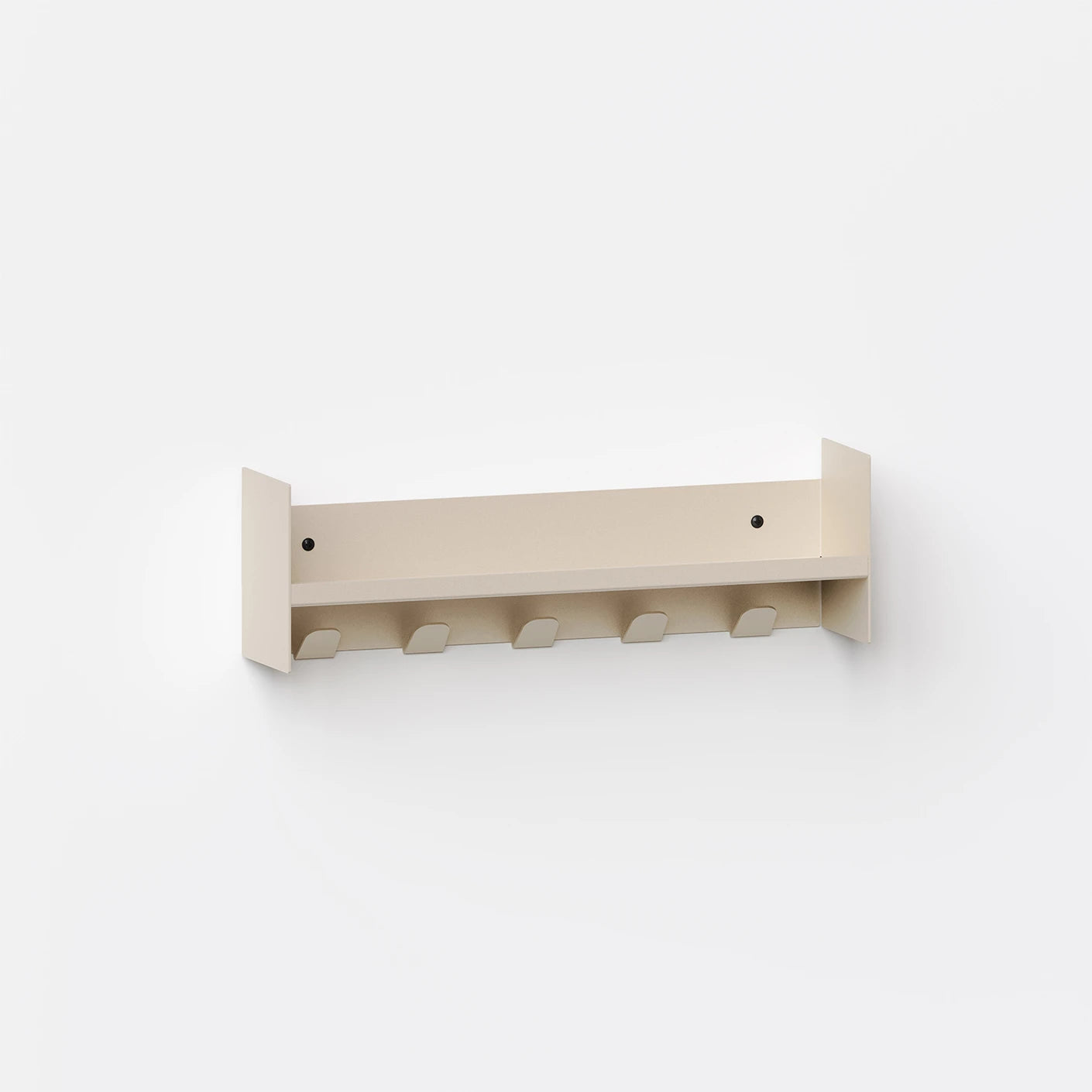 pli wall shelf with hooks - slim version