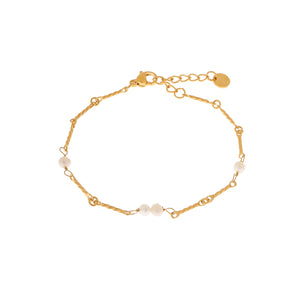 Armband - Pearl pearl pearl gold