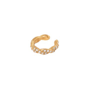 Shiny braid ear cuff