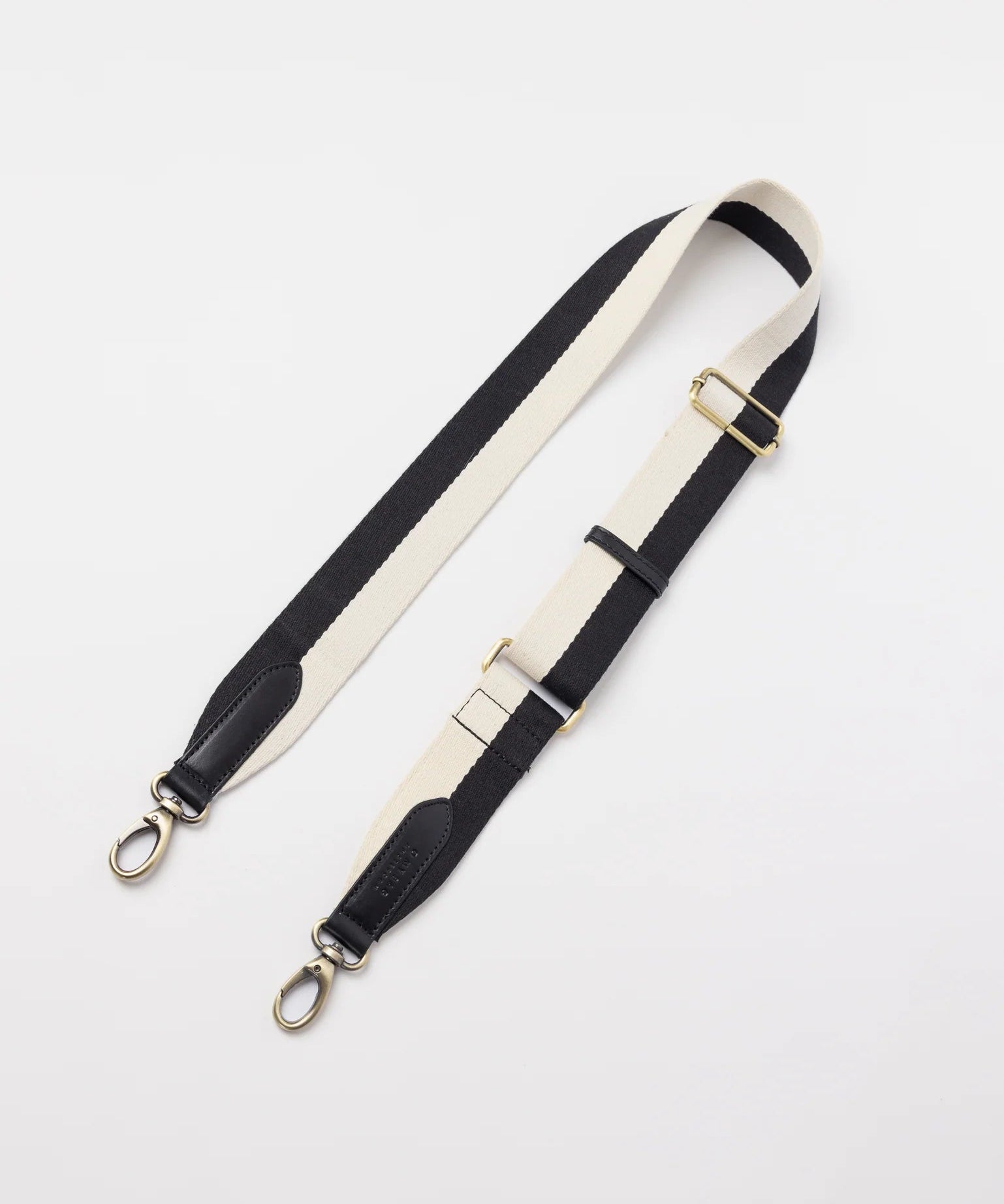 Gestreepte webbing strap - Zwart wit