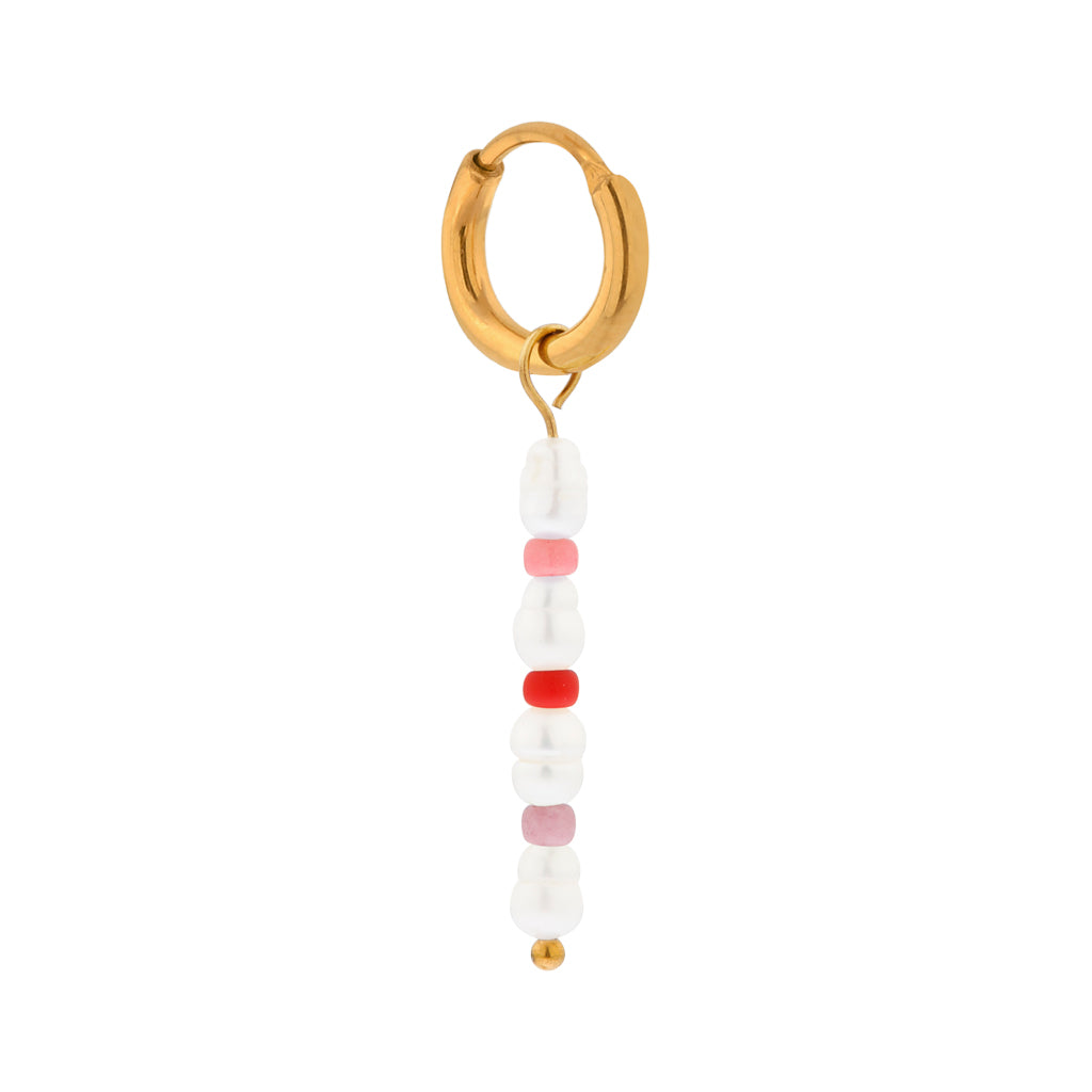 Oorbel - summer pearl hoop