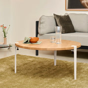 ronde salontafel - eikenhout