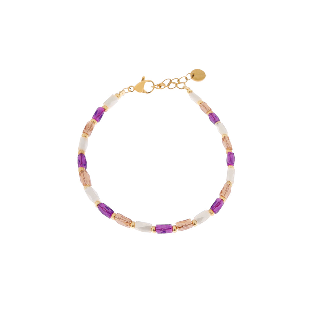 Armband - Terra purple gold