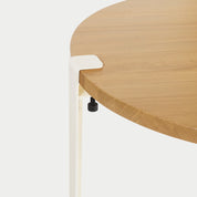 ronde salontafel - eikenhout