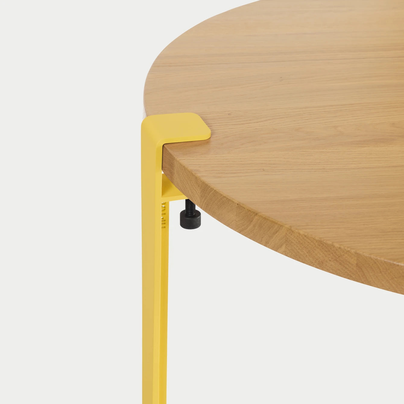ovale salontafel - eikenhout