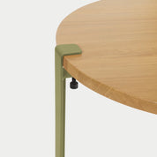 ronde salontafel - eikenhout