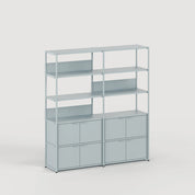 unit steel modulair wandsysteem - dubbel hoog
