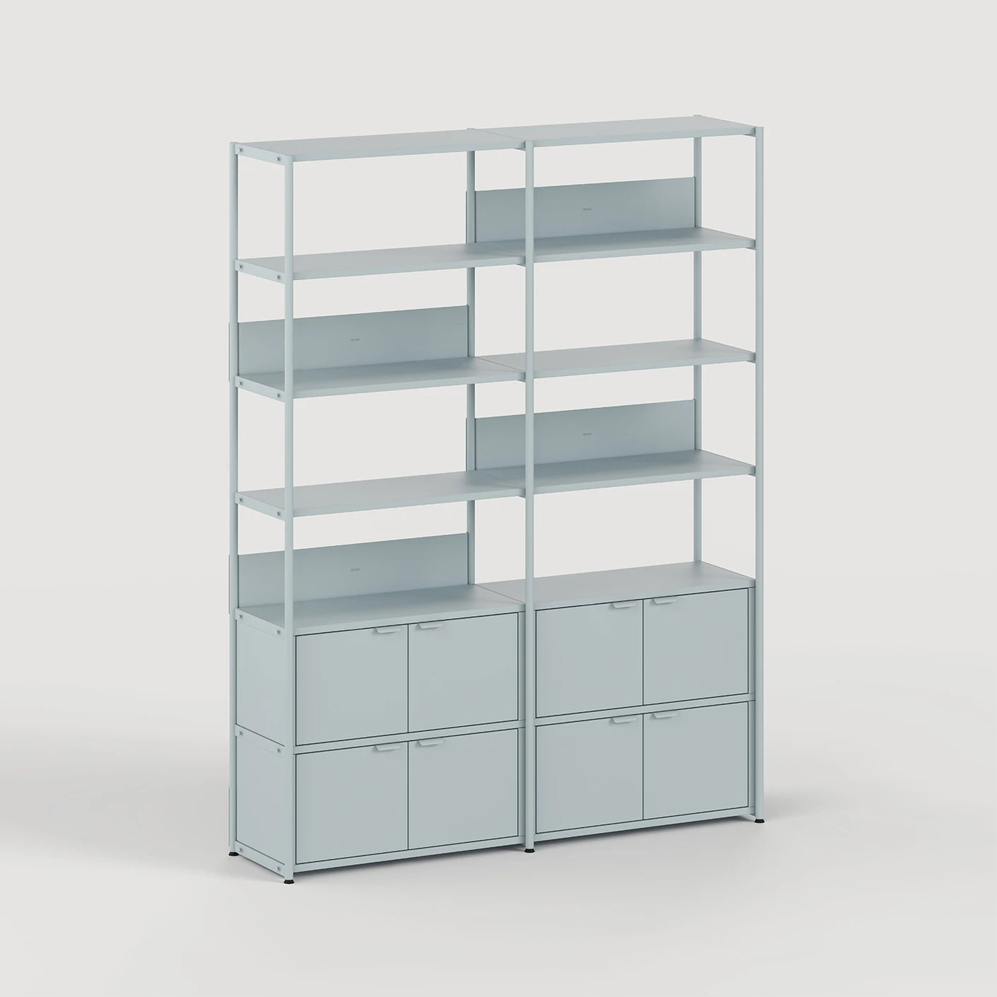 unit steel modulair wandsysteem - dubbel hoog