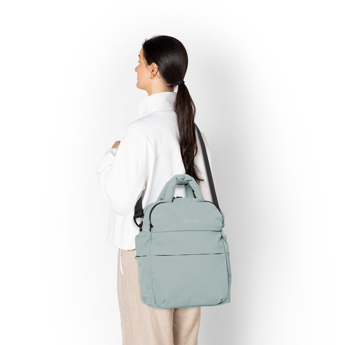 posuto puffy backpack - moss series