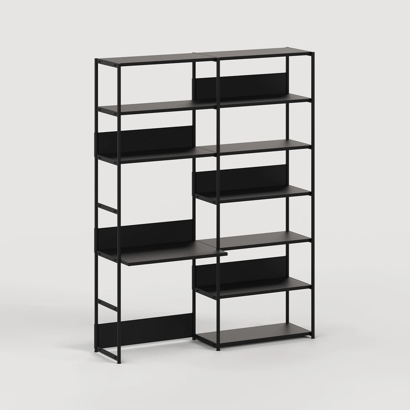 unit steel modulair wandsysteem - bureau dubbel