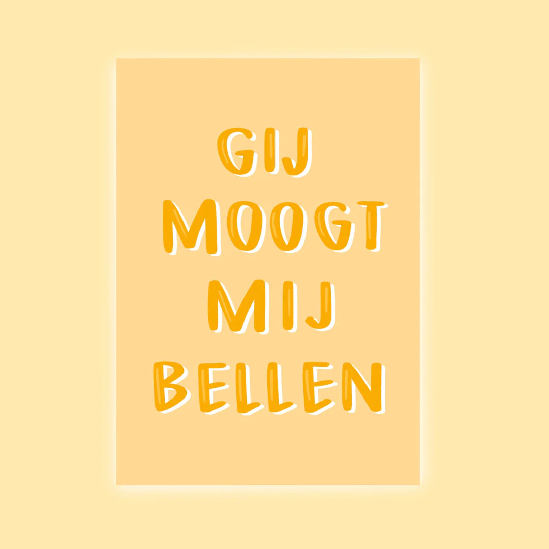 Kaart - gij moogt mij bellen
