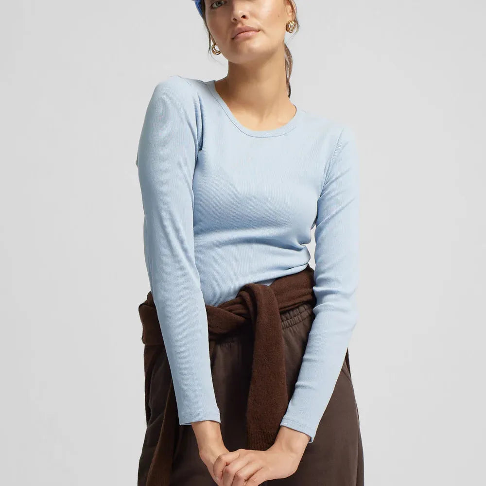 Women organic rib longsleeve t-shirt