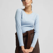 Women organic rib longsleeve t-shirt