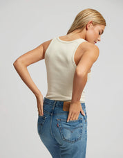 Women organic rib tank top