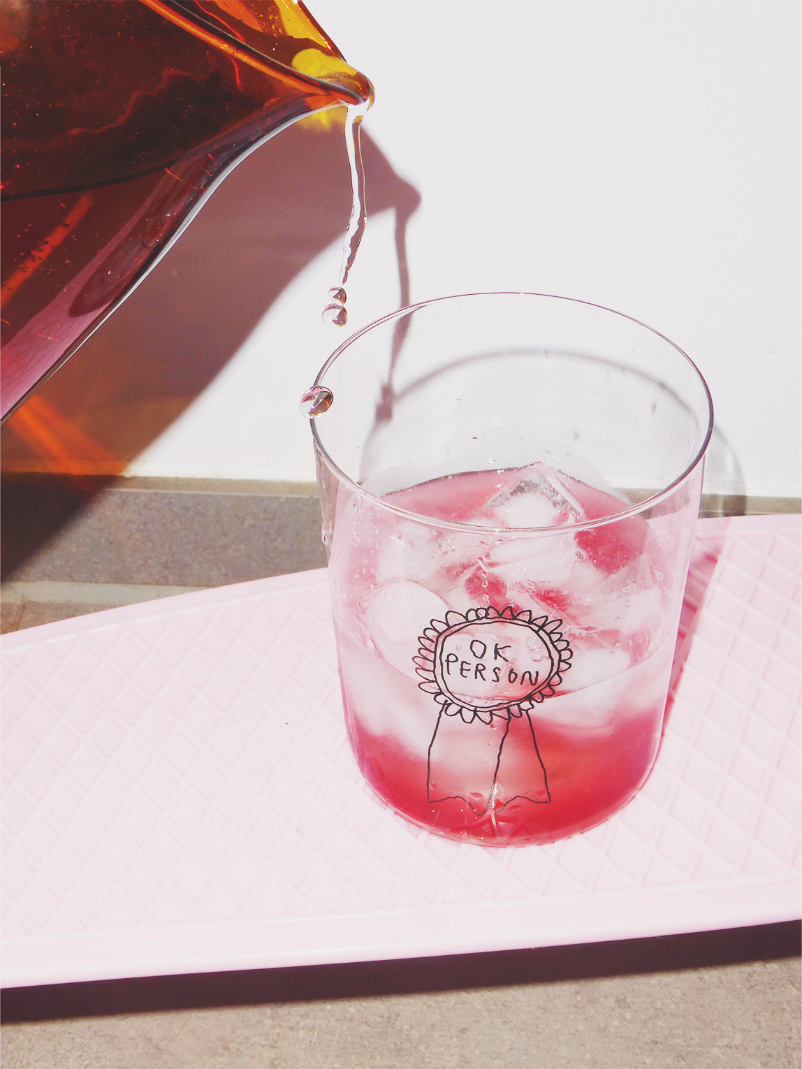 Glas large - Ok person