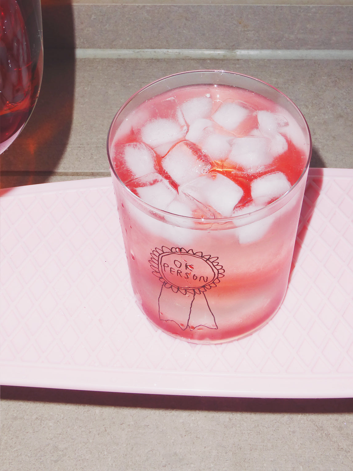 Glas large - Ok person