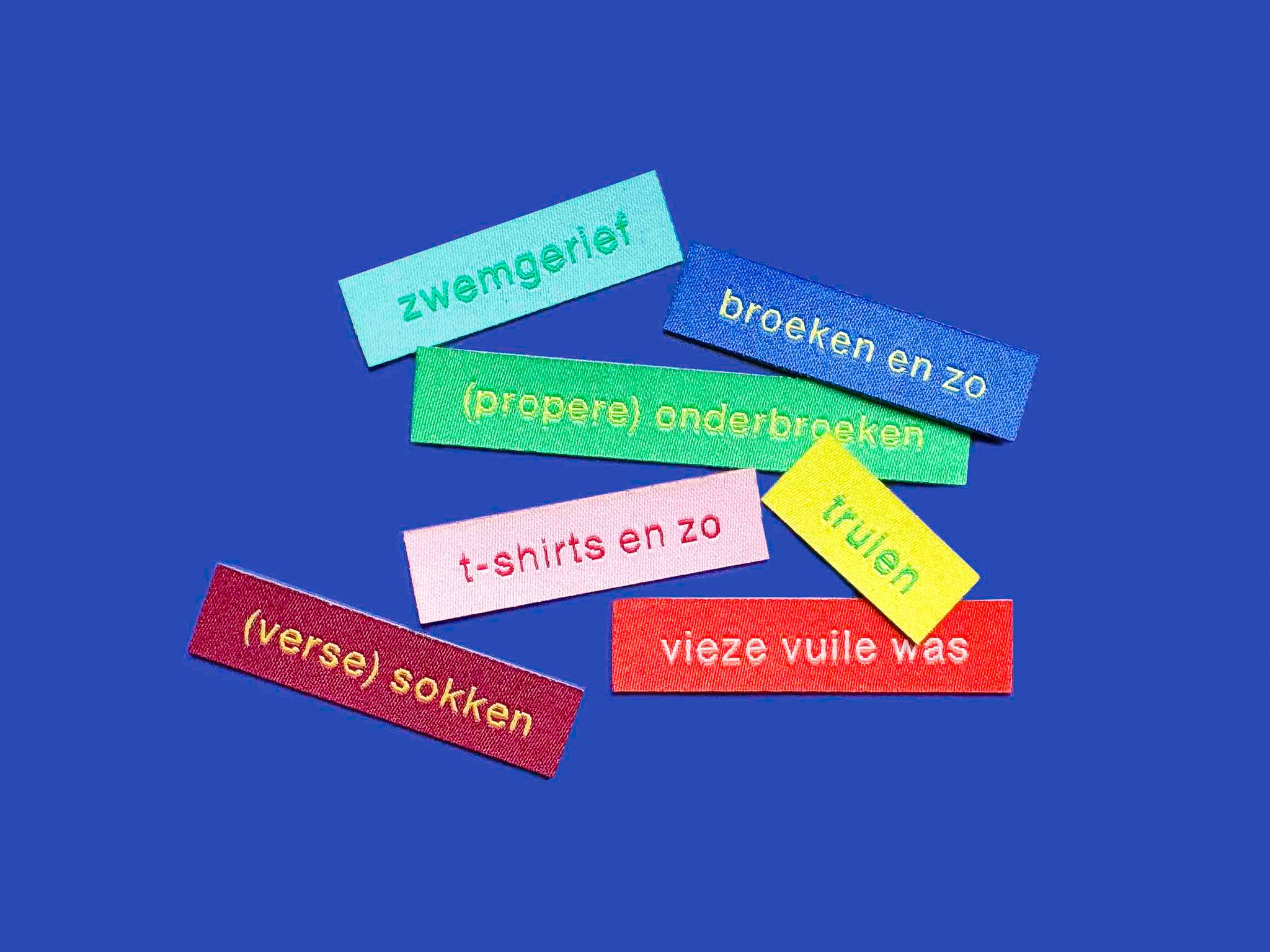 soort per soort - strijklabels op kaartje