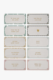 10 Complimentenkaartjes in doosje