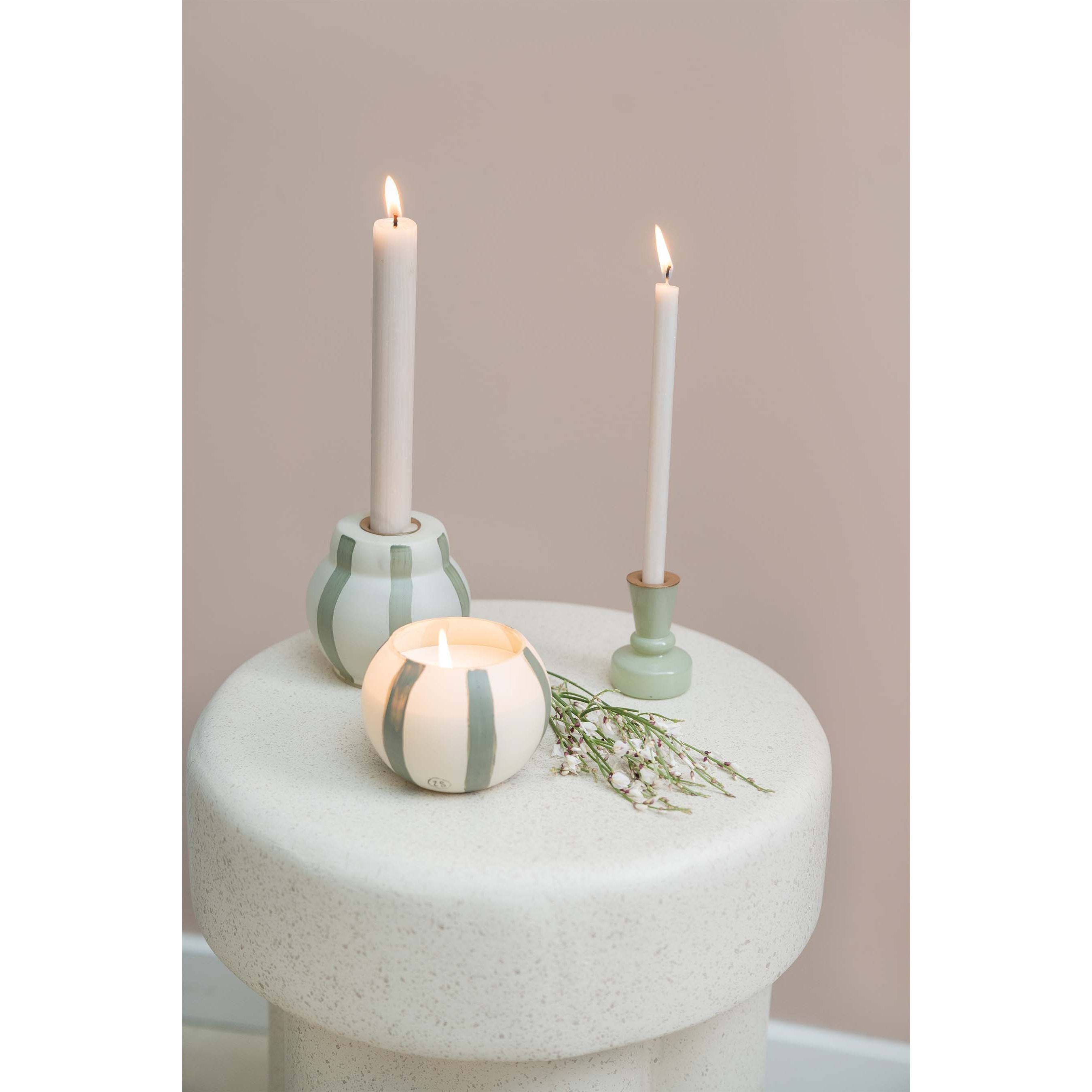 Doosje met 10 smalle kaarsen - verschillende kleuren