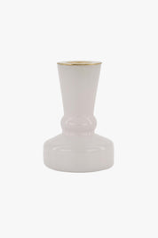 Glazen kandelaartje S - wit