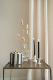 Glazen kandelaartje S - wit